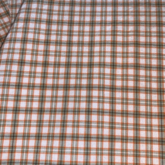 Columbia Men’s Orange & Green Plaid Button Down Shirt - Picture 6 of 8